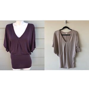 ARITIZA “Wilfred Free” Taupe Batwing T-Shirt